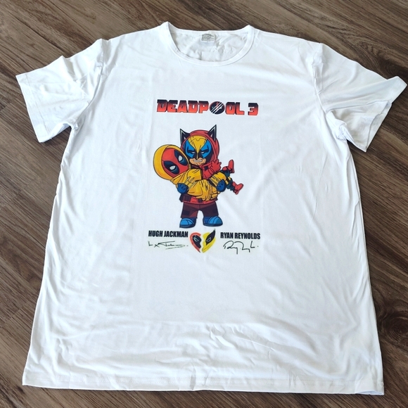 Custom Made Deadpool 3 Wolverine T-shirt - Picture 2 of 4